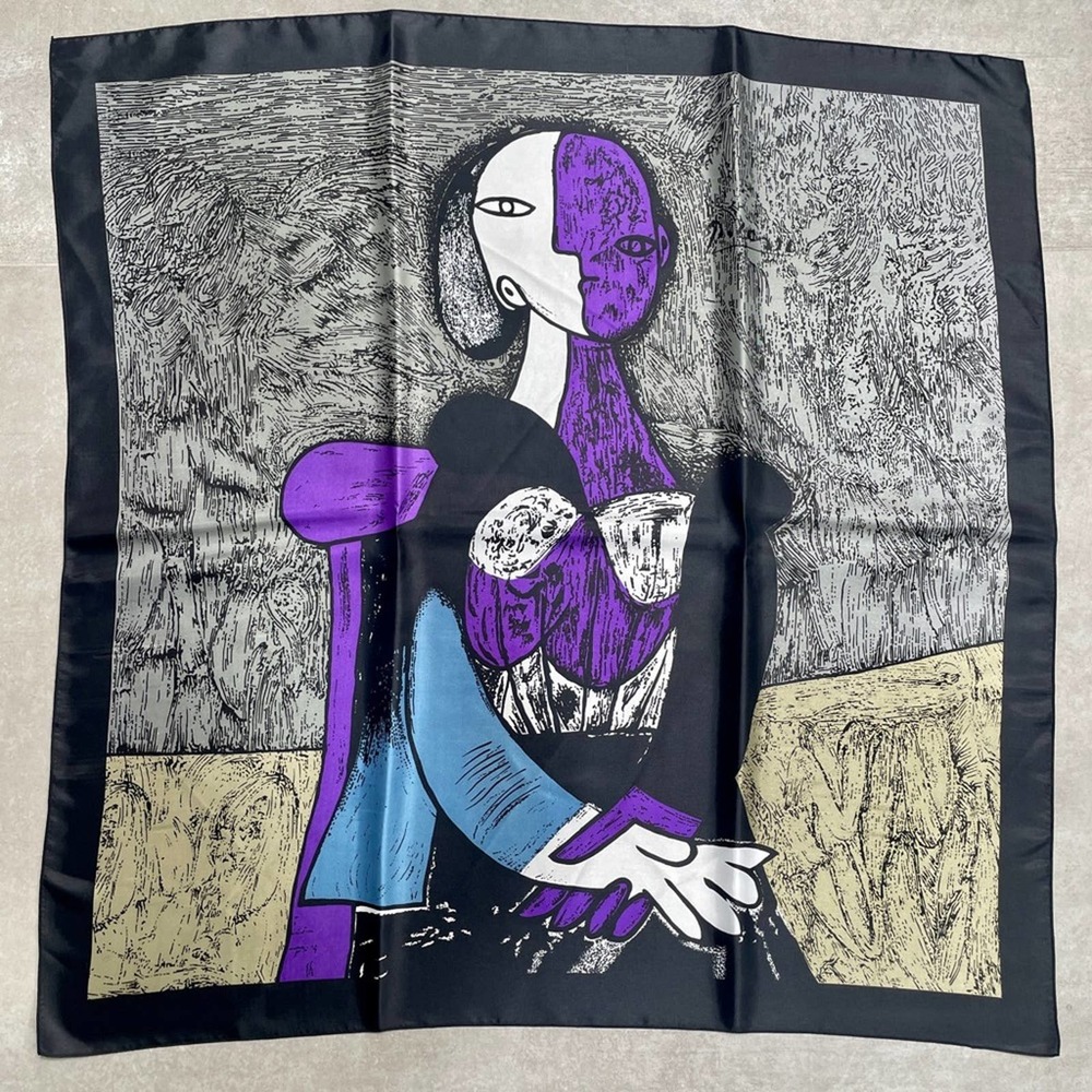Pablo Picasso Vintage Abstract Scarf